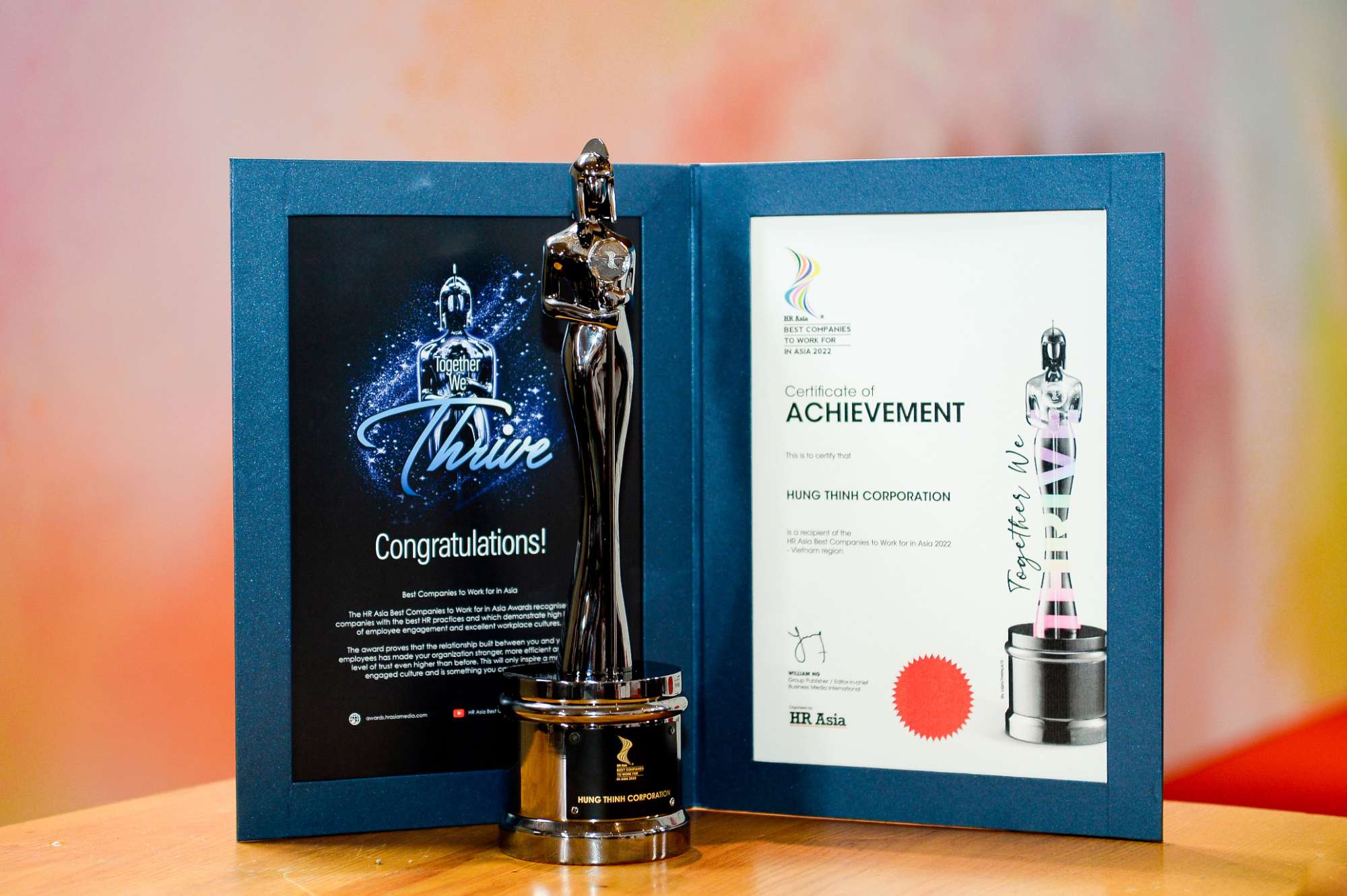 TẬP ĐOÀN HƯNG THỊNH TIẾP TỤC ĐƯỢC VINH DANH NƠI LÀM VIỆC TỐT NHẤT CHÂU Á